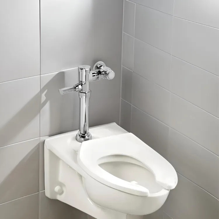 American Standard Afwall Top Spud Elongated Wall-Hung Toilet Bowl, Vitreous