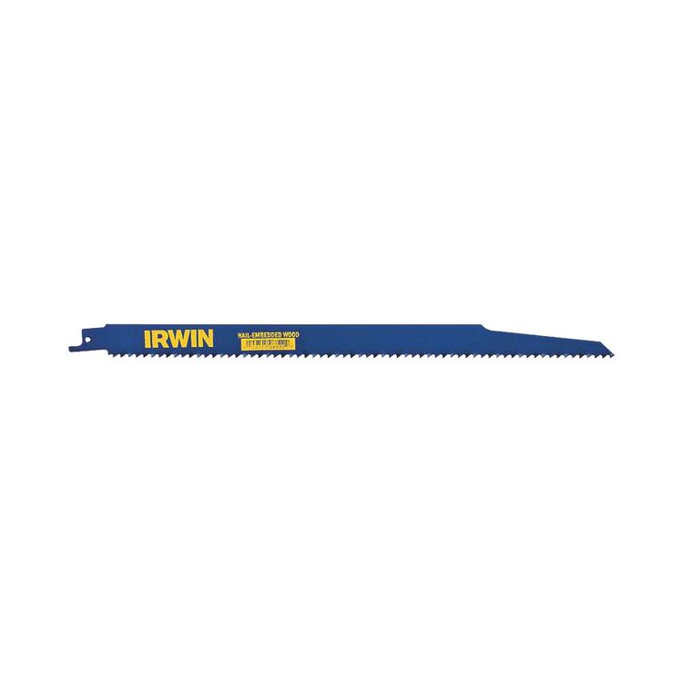 Irwin 372156P5 Bi-Metal Linear Edge Reciprocating Saw Blade, 12 in L x 3/4 in W