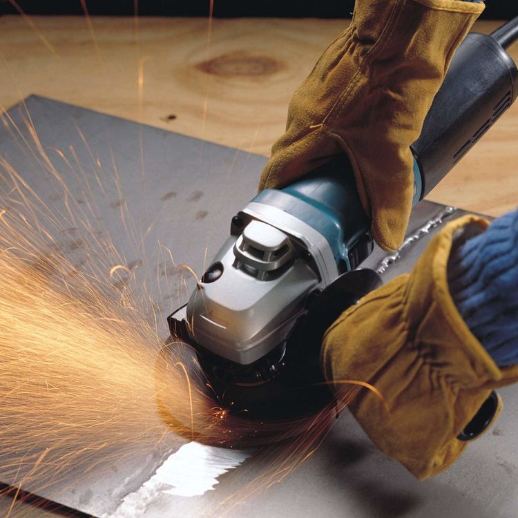 Makita 4-1/2&Prime; Corded SJS High-Power Angle Grinder with 5/8n-11 UNC Spindle,