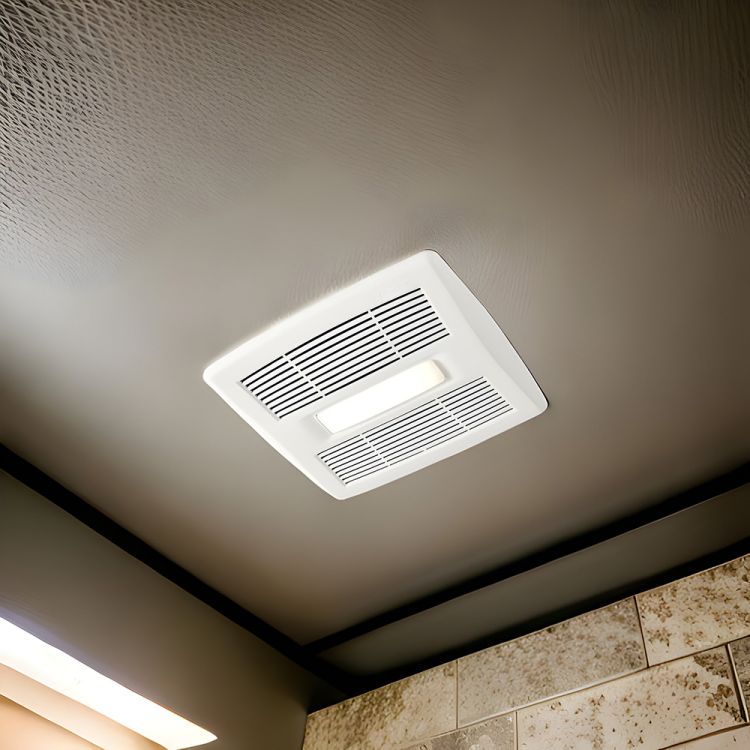 Broan-Nutone Flex Series Ventilation Fan with Light, 0.7 Sones, 80 CFM, Energy