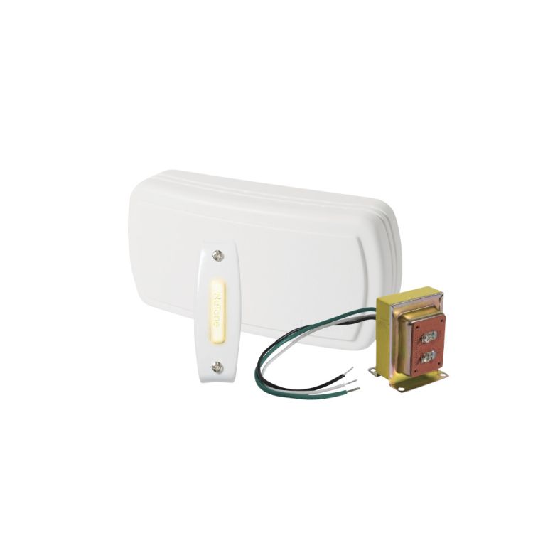 как выглядит Broan-NuTone Builder Kit Doorbell with Lighted Pushbutton - BK115LWH фото