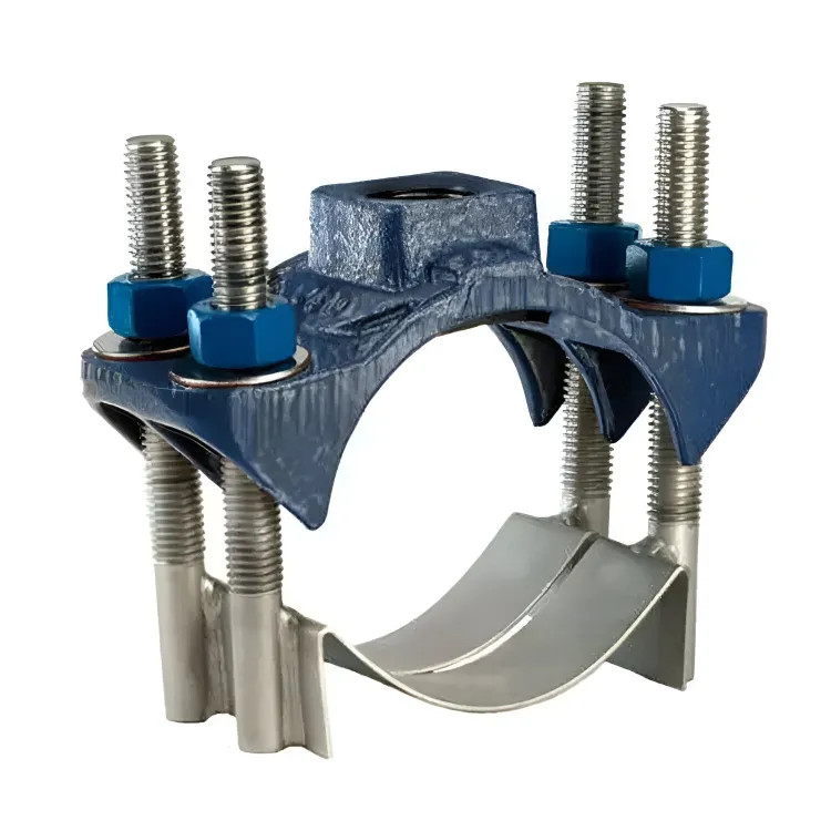 VMSATD434 **EPOXY COATED** 4x 3/4 S.S. DOUBLE STRAP SADDLE