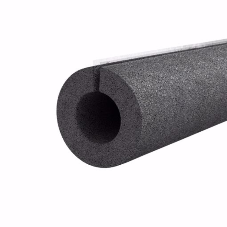 3-1/2 (3 IPS) Self-Sealing Pipe Insulation, Polyethylene Foam, 1/2 Wall