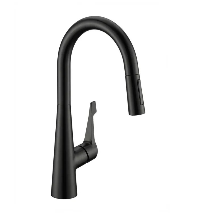 как выглядит Hansgrohe Talis M Kitchen Faucet, Brushed Black - 4710345 фото