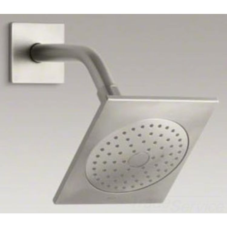 как выглядит Kohler Loure Single-Function Shower Head with MasterClean Spray Face, Square фото