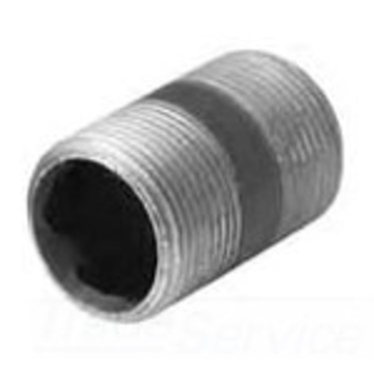 Black Iron Nipple, 3/8 x 1-1/2