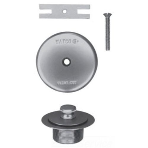 Watco 38080-BS-2H Watco 38080-BS-2H Biscuit Push Pull Trim Kit with Two-Hole Overflow Plate
