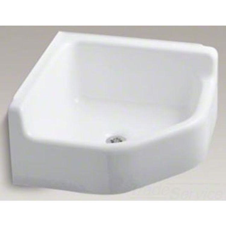 Kohler K6710 Whitby Mop Sink 28" x 28" Corner 40688101569 eBay