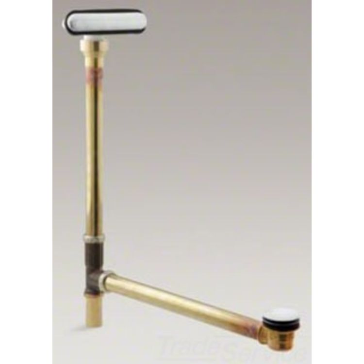 KOHLER K7271G CLEARFLO BRASS SLOTTED OVERFLOW BTH DRN BRUSHED CHROME